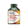 Natures Own Triple Strength Garlic + C Horseradish 200 정 Exclusive Size 16976
