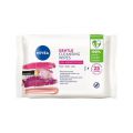 니베아 3in1 Gentle Cleansing Dry & Sensitive Skin Wipes 25 Pack 19428