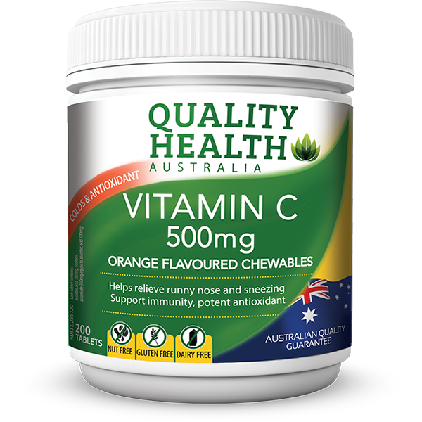 [퀄리티헬시] 비타민C 오렌지 츄어블 500mg 200정