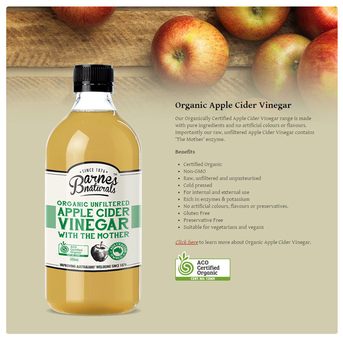  [바네스내추럴스] 오가닉 사과 식초 위드 더마더 500ml