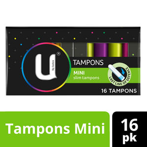  [유바이코텍스] 미니 슬림 탐폰 16P U By Kotex Mini Slim Tampons 16P