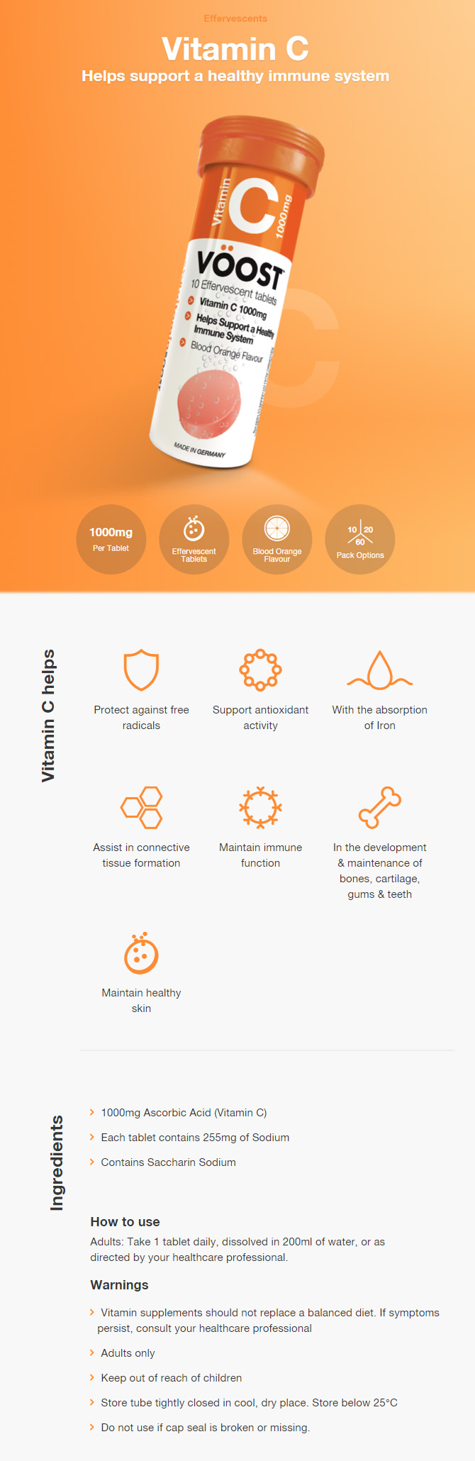  [부스트] 비타민C 발포정 60정