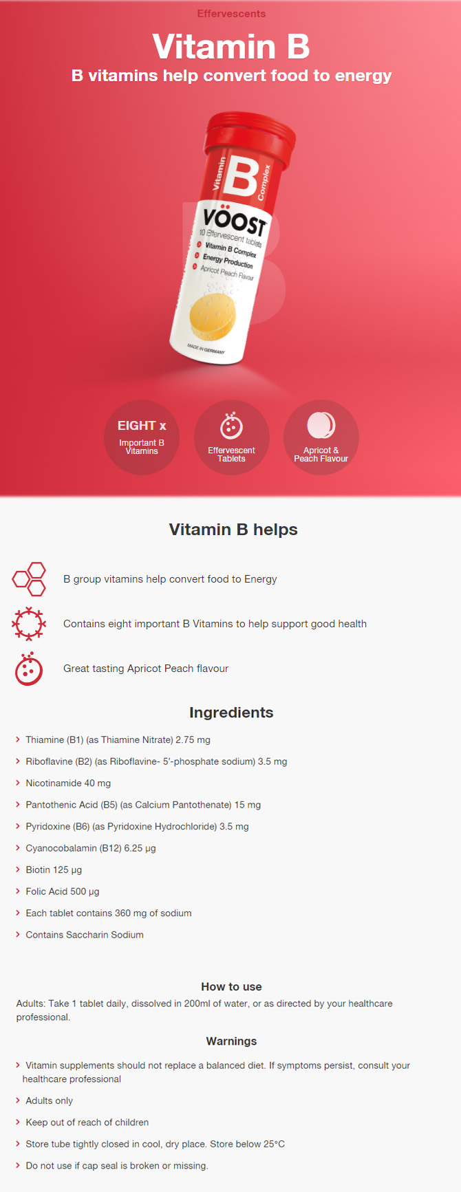  [부스트] 비타민B 발포정 10정