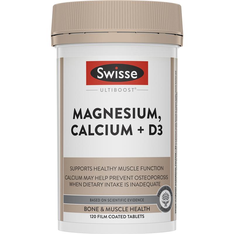[스위스] 마그네슘 칼슘+ D3 120정 ( 뼈건강/치아건강)