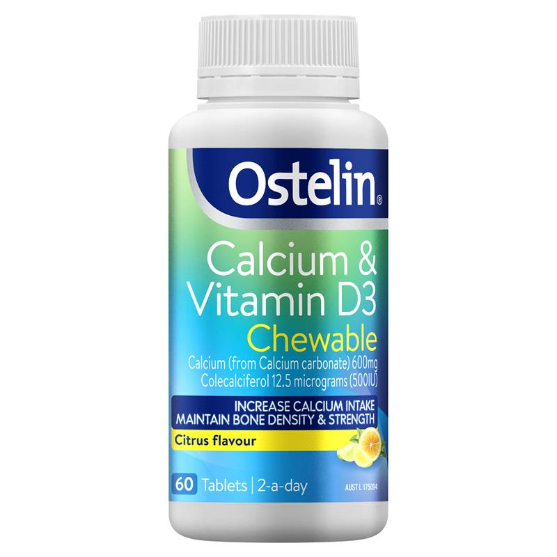 [오스텔린] 칼슘 & 비타민D3 츄어블 60정