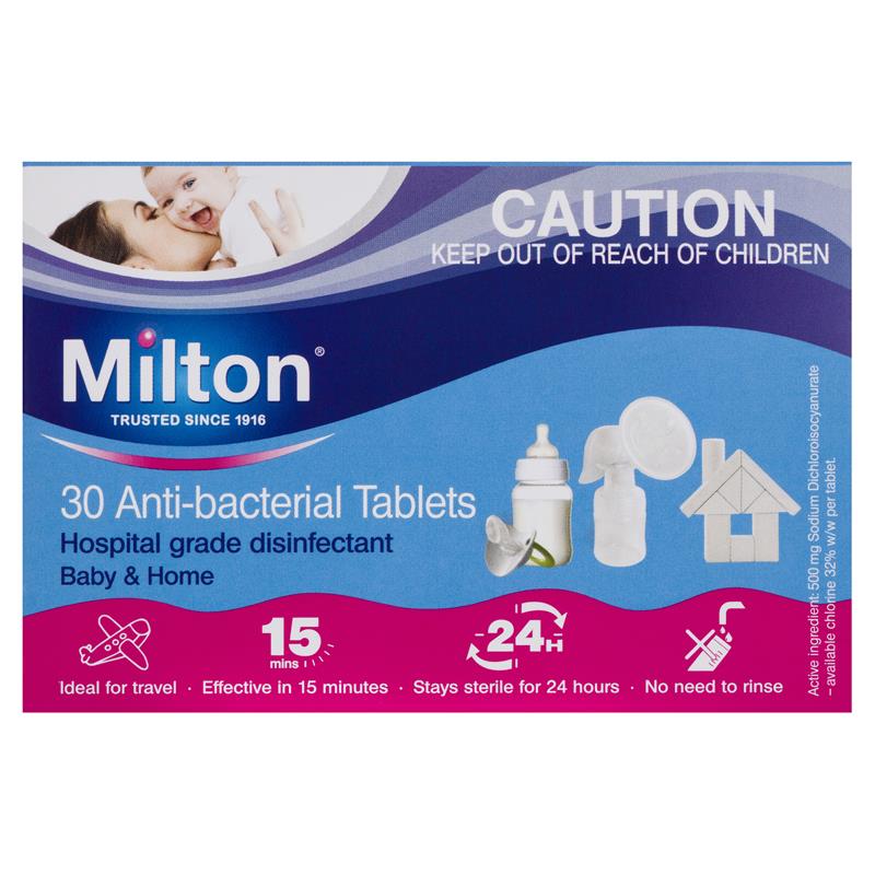[밀톤] 안티-박테리얼 30정 (아기용품소독제)