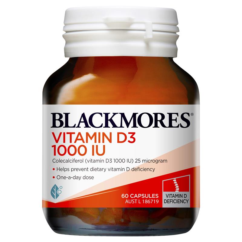 [블랙모어스] 비타민D3 1000IU 60캡슐