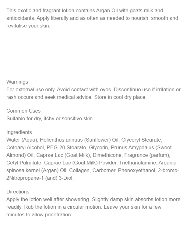  [고트솝] 모이스처라이징 로션 with 아르간 오일 500ml