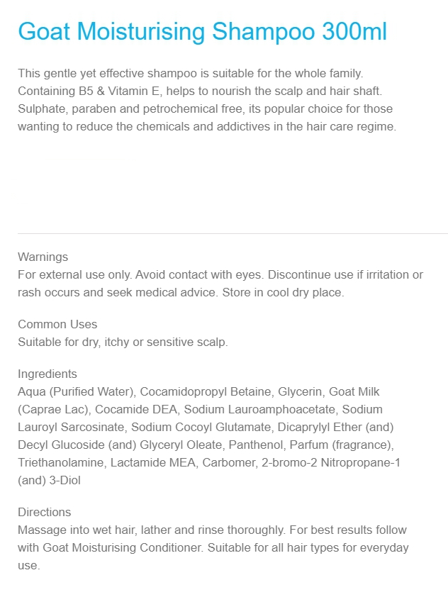  [고트솝] 모이스처라이징 샴푸 300ml