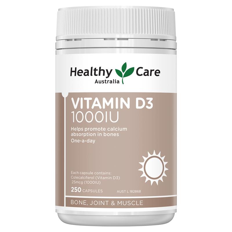 [헬시케어] 비타민 D3 1000IU 250캡슐