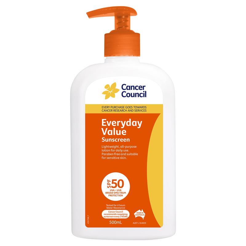[캔서카운슬] 에브리데이 썬크림 SPF50+ 500ml 펌프